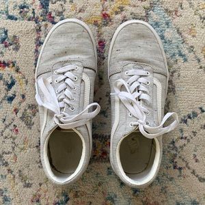 Light grey Vans size 6.